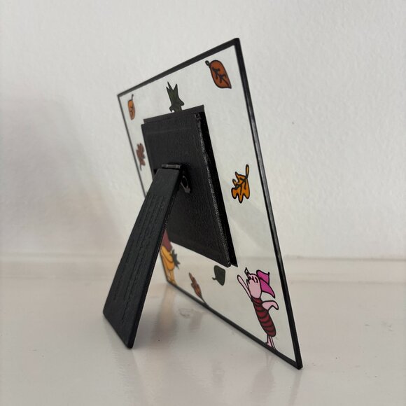 Winnie the Pooh and Piglet Picture Frame - Glass Frame - Fall Leaves - Disney - Picture 2 of 5